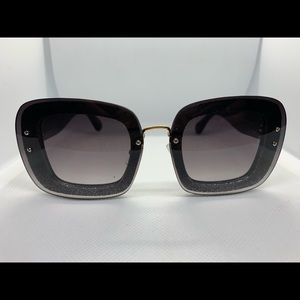 Black glittery sunglasses